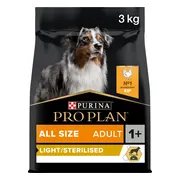 Pro Plan Hondenvoer Droog Adult All Sizes Light Sterilised Kip 3 kg