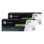 HP 220X LaserJet Toner Cyaan (2 stuks)