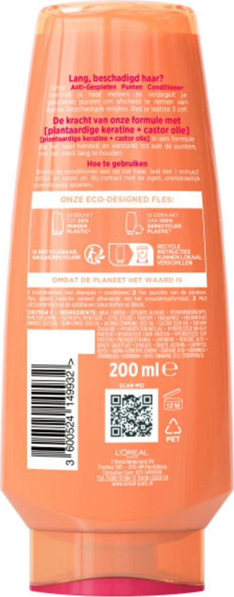 3x L'Oréal Elvive Dream Lengths Conditioner 200 ml
