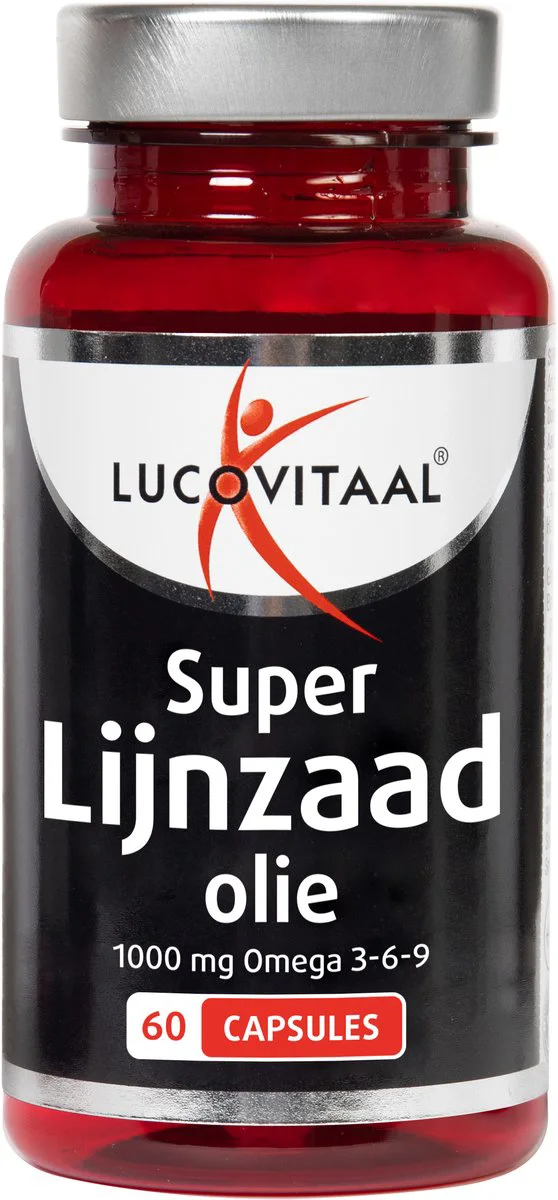 Lucovitaal Super Lijnzaad Olie 1000 mg Omega 3-6-9 60 capsules