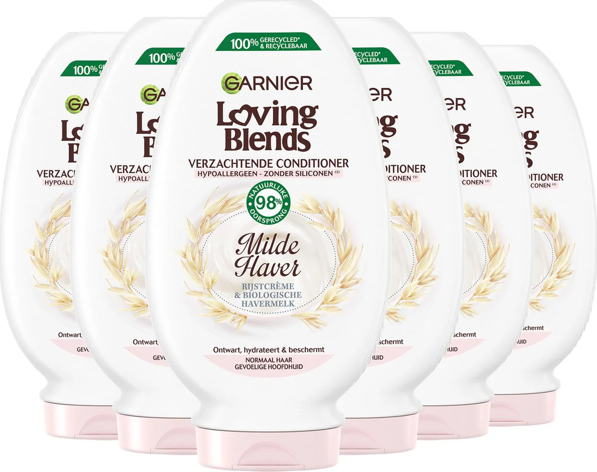 6x Garnier Loving Blends Milde Haver Conditioner 250 ml