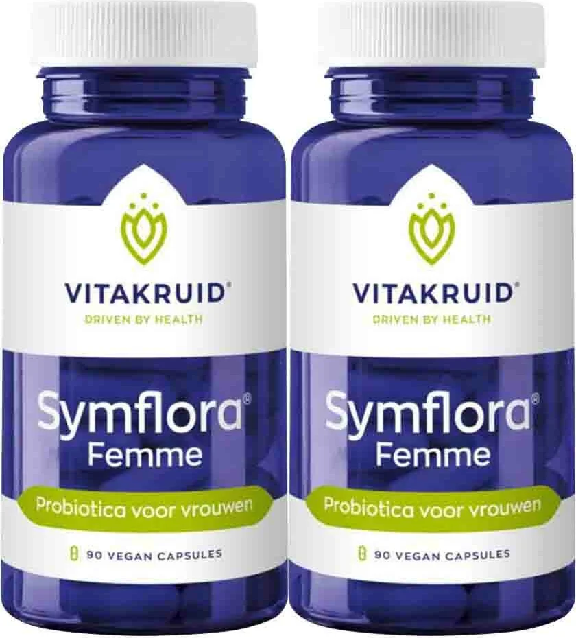 2x Vitakruid Symflora Femme 90 vegancapsules