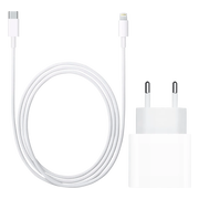 Apple Usb C Oplader 20W + Lightning Kabel 1m Kunststof Wit