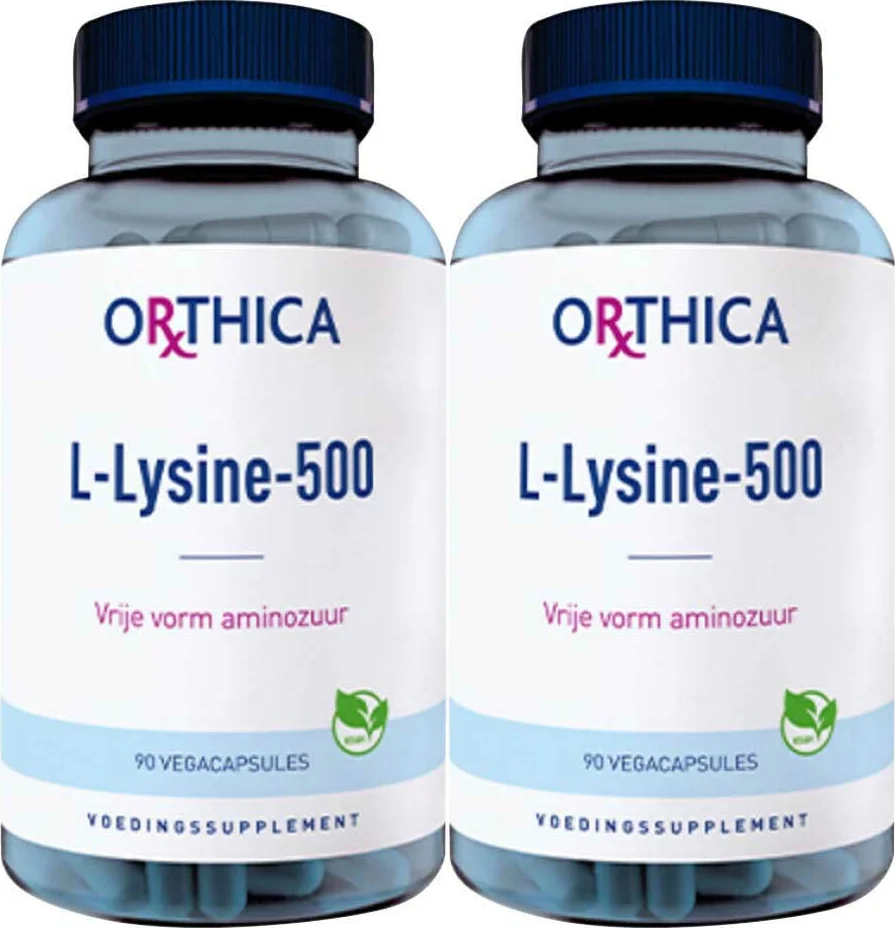 2x Orthica L-Lysine-500 90 capsules