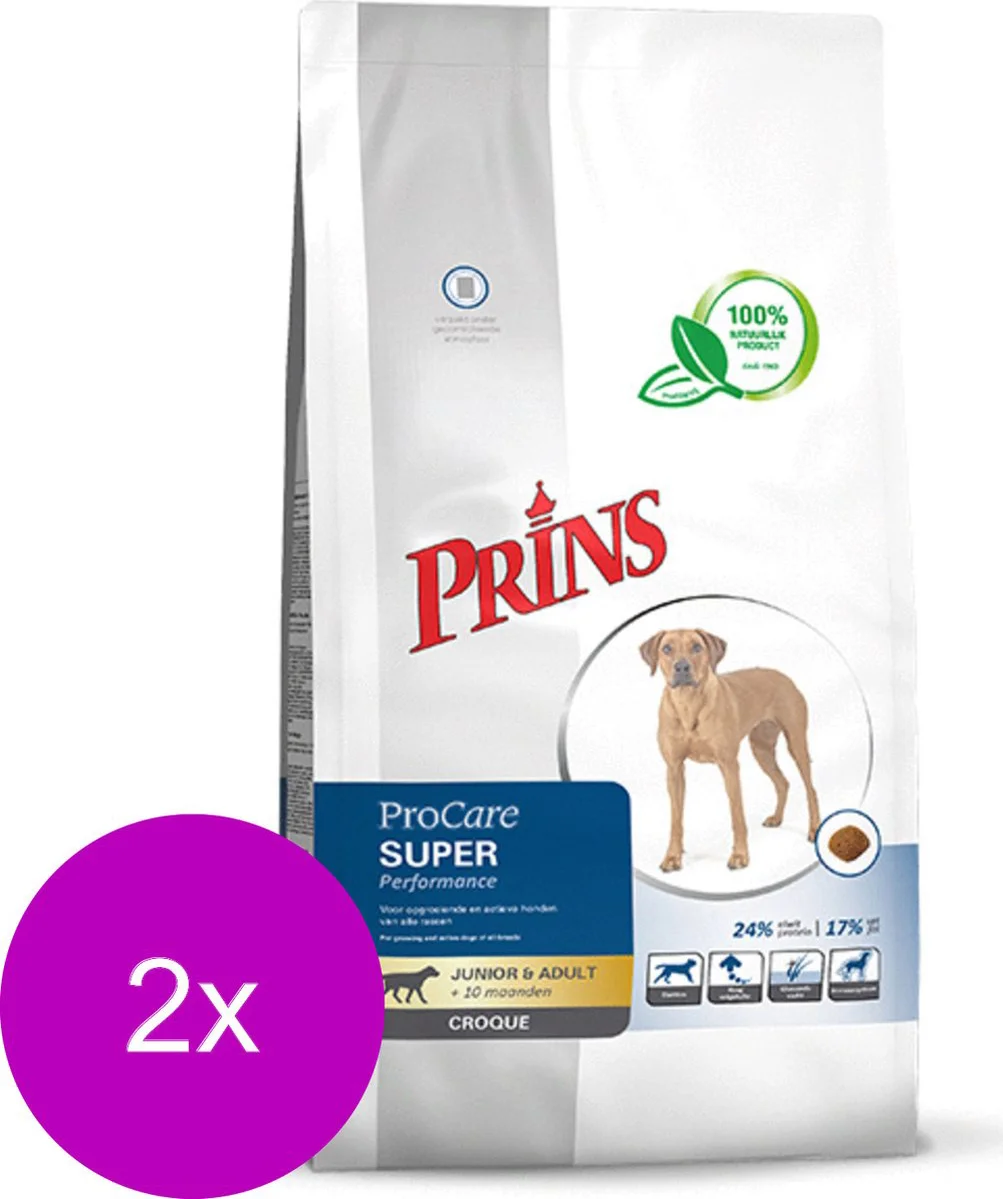 Prins Procare Super Performance Gevogelte&Vlees - Hondenvoer - 2 x 10 kg