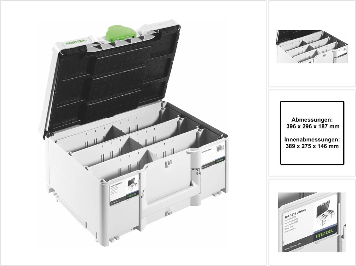 Festool SORT-SYS3 M 187 DOMINO Systainer³ - 576793