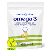 Arctic Blue Omega-3 algenolie DHA Capsules - met vitamine D 90CP