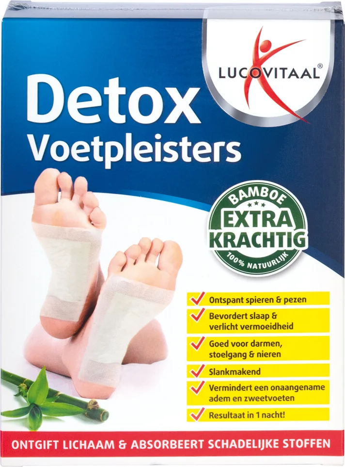 3x Lucovitaal Detox Voetpleisters 10 stuks