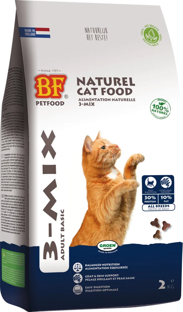 6x BF Petfood Kattenvoer 3 Mix 2 kg