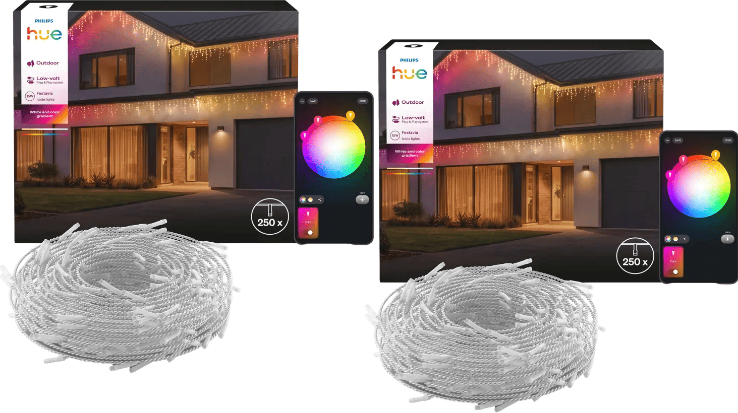 Philips Hue Festavia LED Lichtslinger 8,5 meter Duo Pack