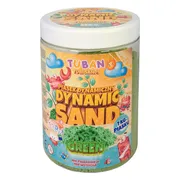 Tuban - Dynamic Sand – Green 1 Kg, Juwelierswerk zand voor kinderen, 3 jaar, Groen