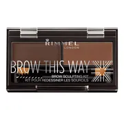 Rimmel London Brow This Way Kit Wenkbrauwpoeder - 002 Medium Brown