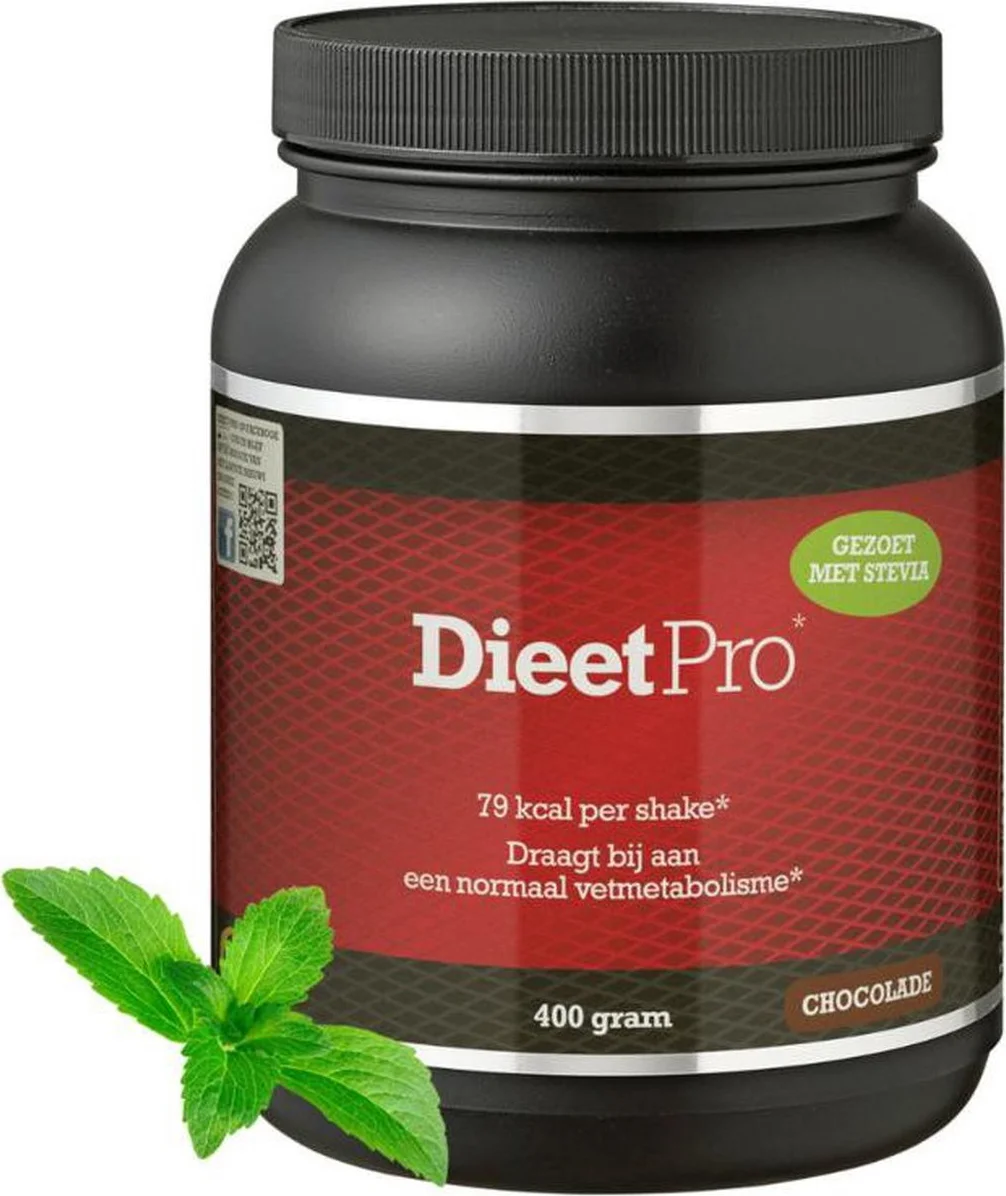 DieetPro Shake - Chocolade Met Stevia 400GR