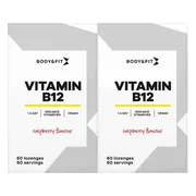 2x Body & Fit Vitamine B12 Raspberry 60 zuigtabletten