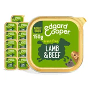 11x Edgard & Cooper Kuipje Vers Vlees Hondenvoer Lam - Rund 150 gr