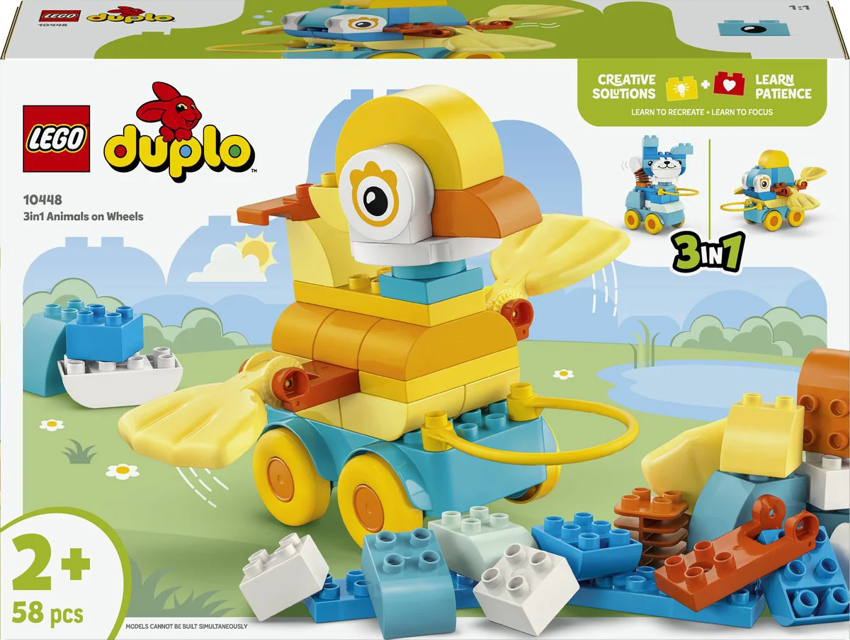 LEGO DUPLO 3-in-1 dieren op wielen 10448