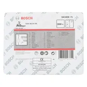 Bosch Professional PRO SN34CH D-kop nagel 75 mm | 34° | Glad | Blank | 2,8 x 7,0 (D-vorm) | 3000 stuks - 2608200002