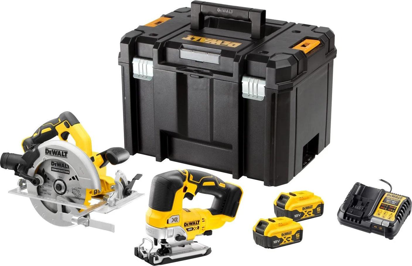 DeWALT DCK2012P2T Accu combiset 2-delig (DCS570 + DCS334) 18V XR 5.0Ah in TSTAK