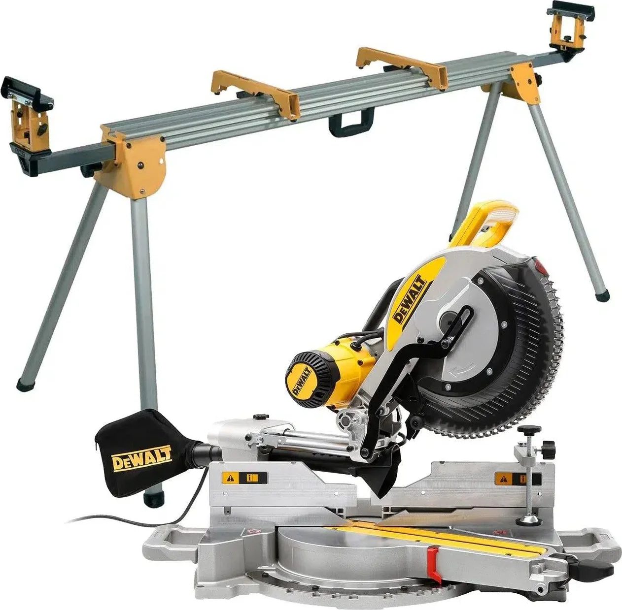 DeWALT DWS780 Afkortzaag met XPS + DE7023 Onderstel
