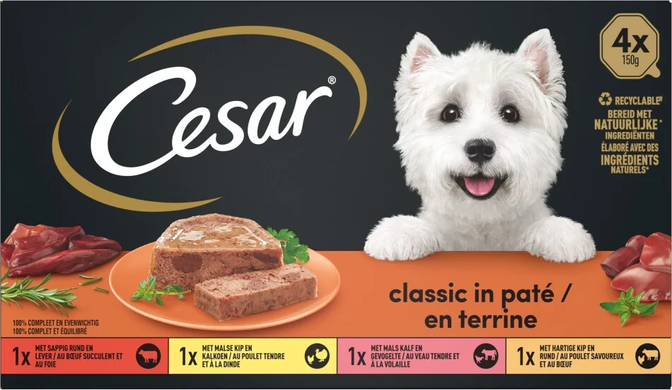 6x Cesar Classic Selection in Gelei 600 gr