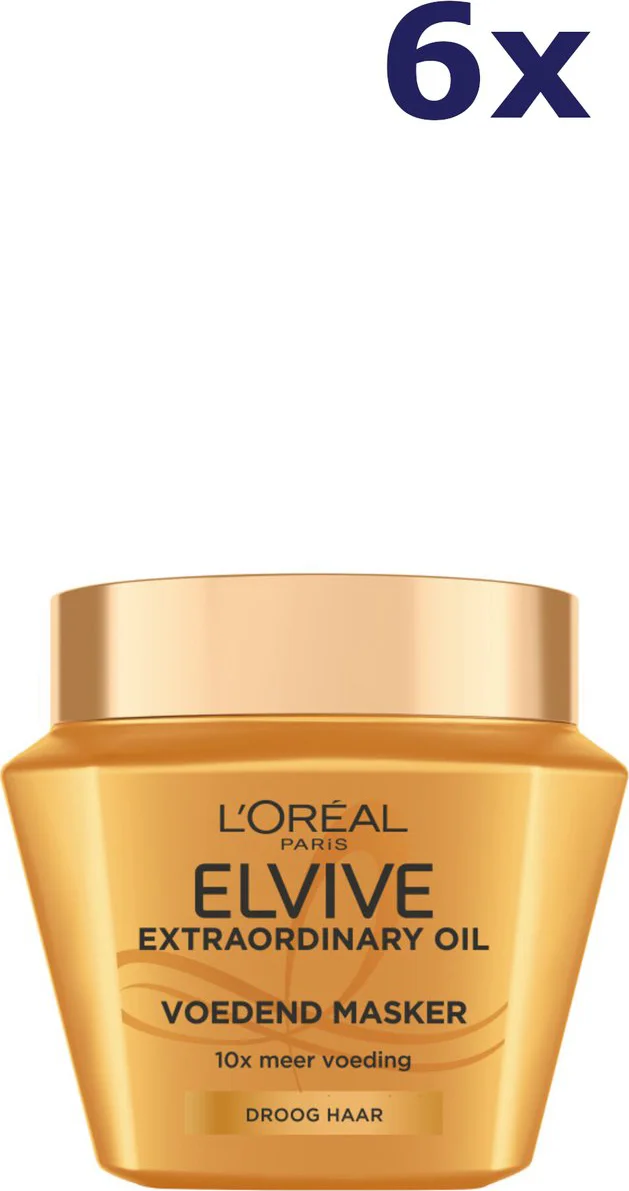6x L'Oréal Extra Ordinary Oil Hair Mask 300 ml