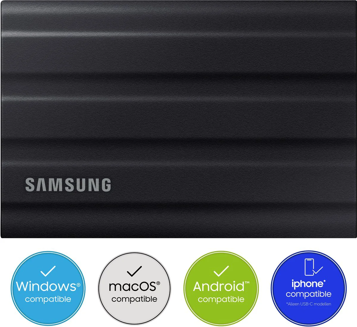 Samsung T7 Shield 4TB Zwart