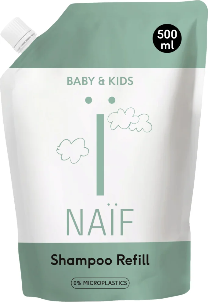 6x Naif Baby & Kids Voedende Shampoo Navulverpakking 500 ml