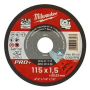 Milwaukee Dunne metaaldoorslijpschijven PRO+ SCS 41/115 x 1,5 x 22 mm - 4932451486