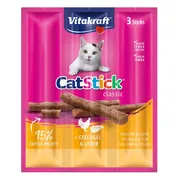 Vitakraft Cat-stick Mini Gevogelte - Lever 3 stuks