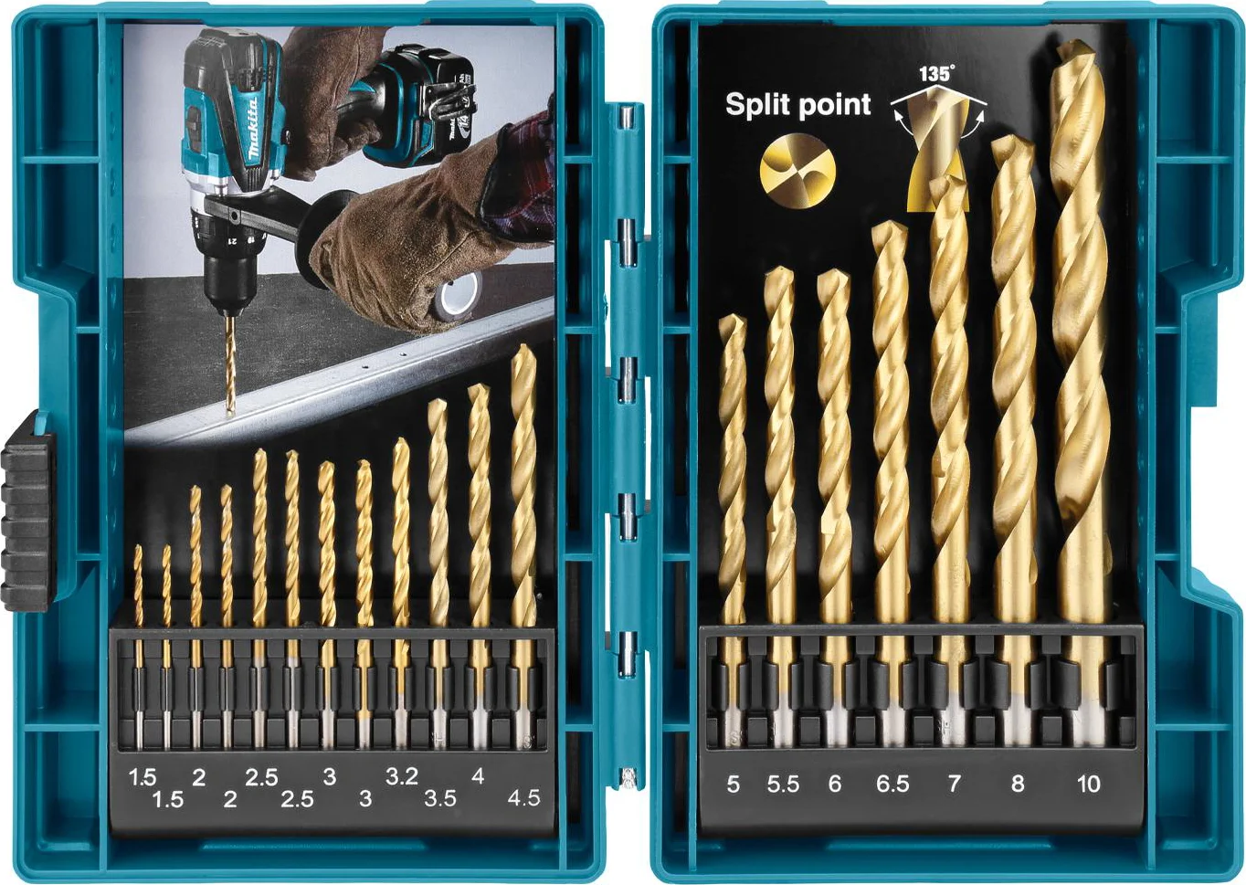 Makita Metaalborenset 19-delig HSS-TiN - D-67527