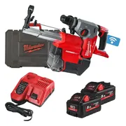 Milwaukee M18 FUEL™ ONEFHX DEL-552C ONE-KEY™ Accu combihamer SDS-Plus 2,5J + snelwisselboorkop + stofafzuiging 18V 5.5Ah in in koffer - 4933478506
