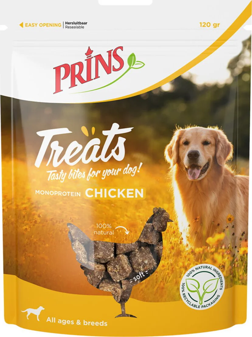Prins Treats Hondensnacks Kip 120 gr