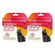2x Beaphar Combotec Anti Vlooien en Teken Druppels Kat/Fret 2 pipetten