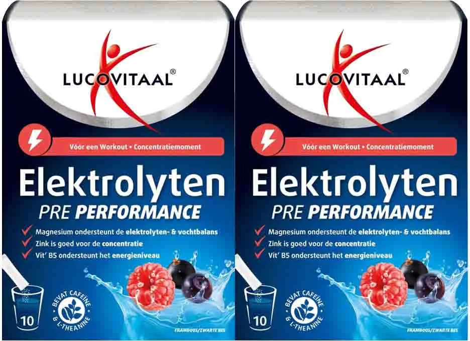 2x Lucovitaal Elektrolyten Pre Performance 10 sachets