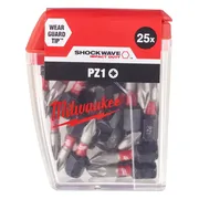 Milwaukee SHOCKWAVE™ IMPACT DUTY schroefbits PZ1 x 25 mm VE=25 - 4932430861