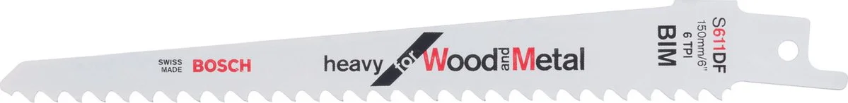 Bosch Professional S611DF PRO Reciprozaagblad 150mm Window Demolition VE=100 - 2608656259
