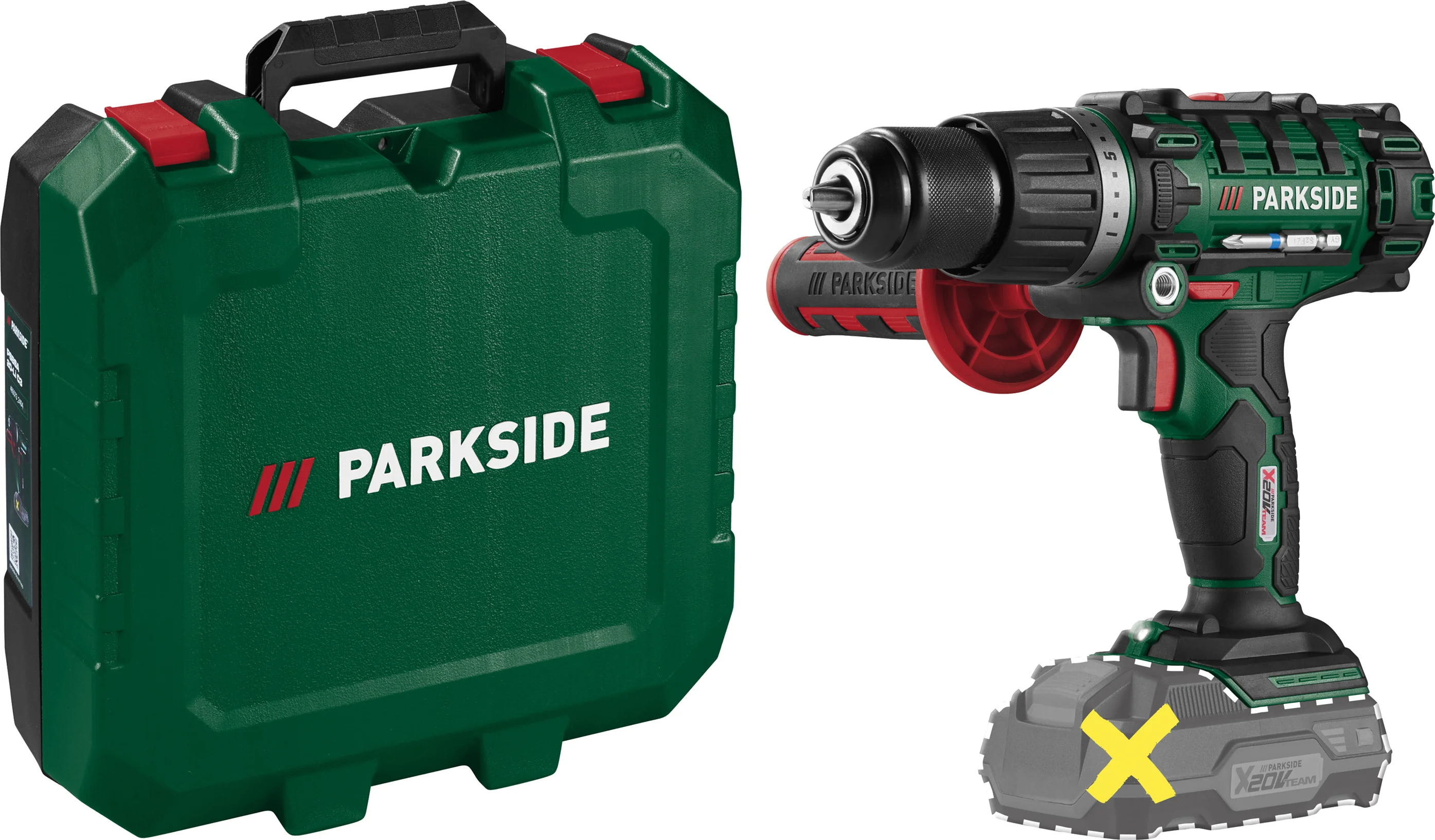 PARKSIDE Accu-klopboormachine 20 V 45 Nm zonder accu en lader