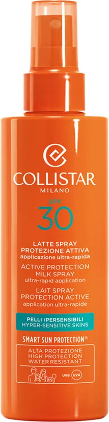 2x Collistar Active Protection Milk Spray Ultra-Rapid Application SPF 30 200 ml