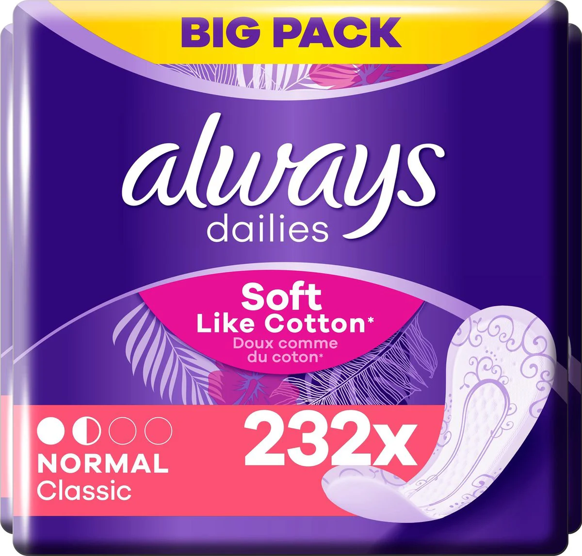 4x Always Inlegkruisjes Twist & Flex Normal 58 stuks