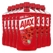 8x Ajax Allesreiniger Fete de Fleur Rode bloemen 1 liter