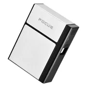 Besjaar Sigarettendoosjes met aansteker - Sigaretten Box - Aluminium - Weerbestendig - Stevig en Luxe - Zilver