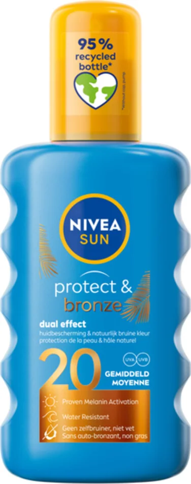 NIVEA Sun Protect & Bronze Zonnebrand SPF 20 200 ml