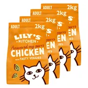 4x Lily's Kitchen Kattenvoer Droog Adult Kip & Groenten 2 kg