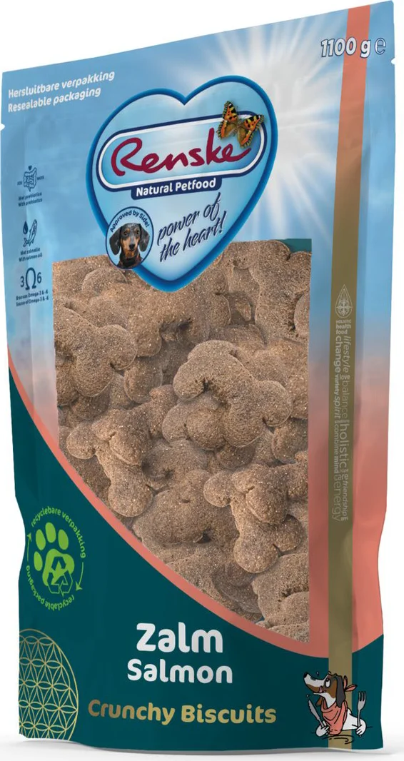 Renske Gezonde Beloning Crunchy Hondensnack Zalm 1100 gr