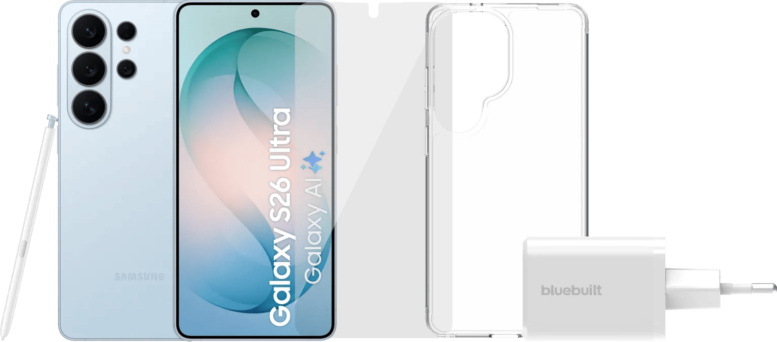 Samsung Galaxy S26 Ultra 1TB Lichtblauw 5G + Compleet Accessoirepakket