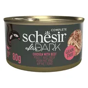 12x Schesir After Dark Bouillon Kip & Rund 80 gr