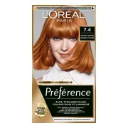 L'Oréal Préférence Permanente Haarkleuring 7.4 Mango Koper