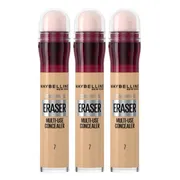 3x Maybelline Instant Anti Age Eraser Concealer 07 Sand
