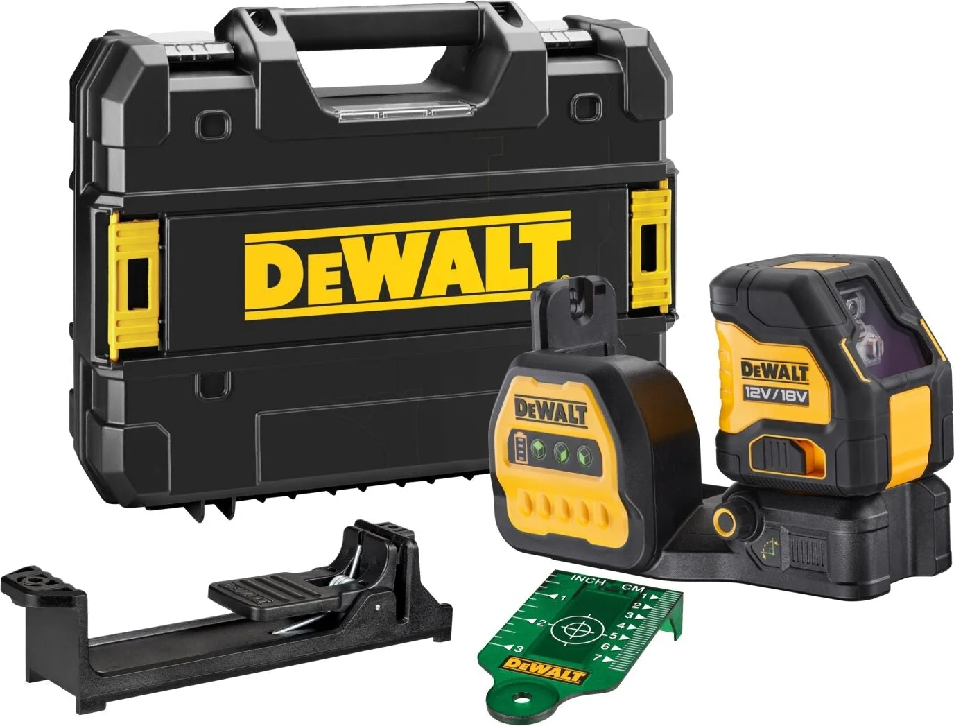 DeWALT DCE088NG18 Zelfnivellerende accu kruislijnlaser groen 12V/18V XR Basic Body in koffer