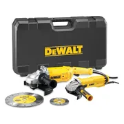 DeWALT DWE492SDT Haakse slijper set in koffer